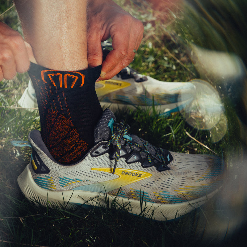 sidas-trail-protect-v2-calze-trail-running-nero-arancio image 2