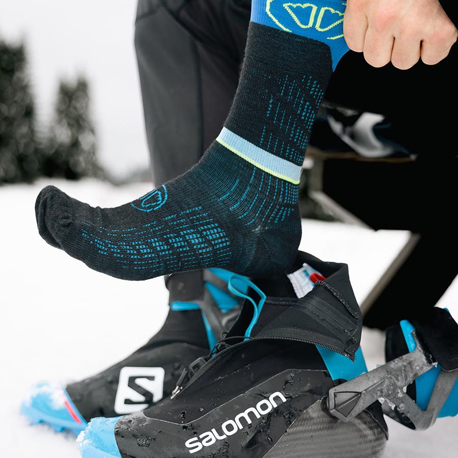 sidas-ski-nordic-performance-black-blue-calze-sci-di-fondo image 2