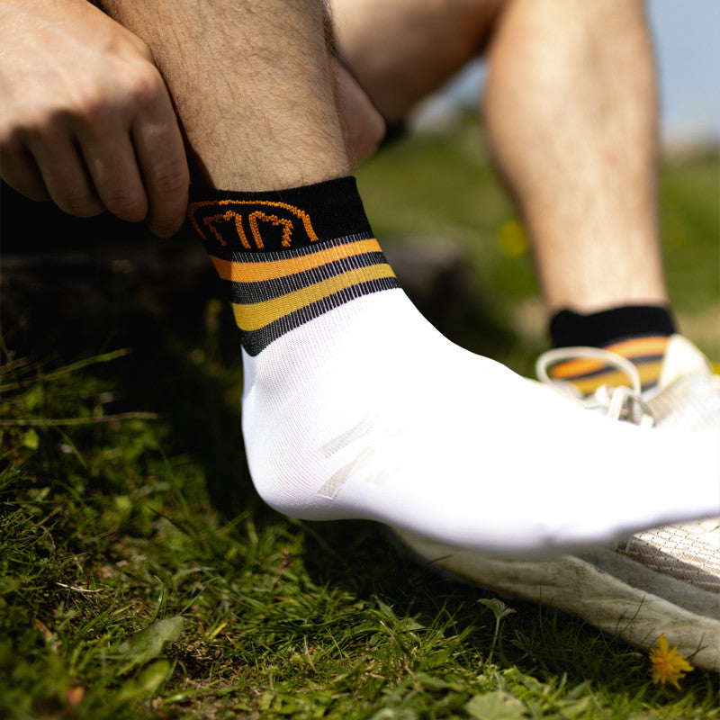 sidas-run-anatomic-light-ankle-calze-running-bianco-nero image 2