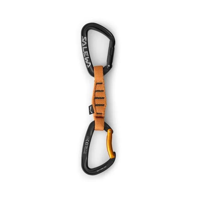 salewa-ortles-110-rinvio-quickdraw-straight-bent-nero-arancio image 1
