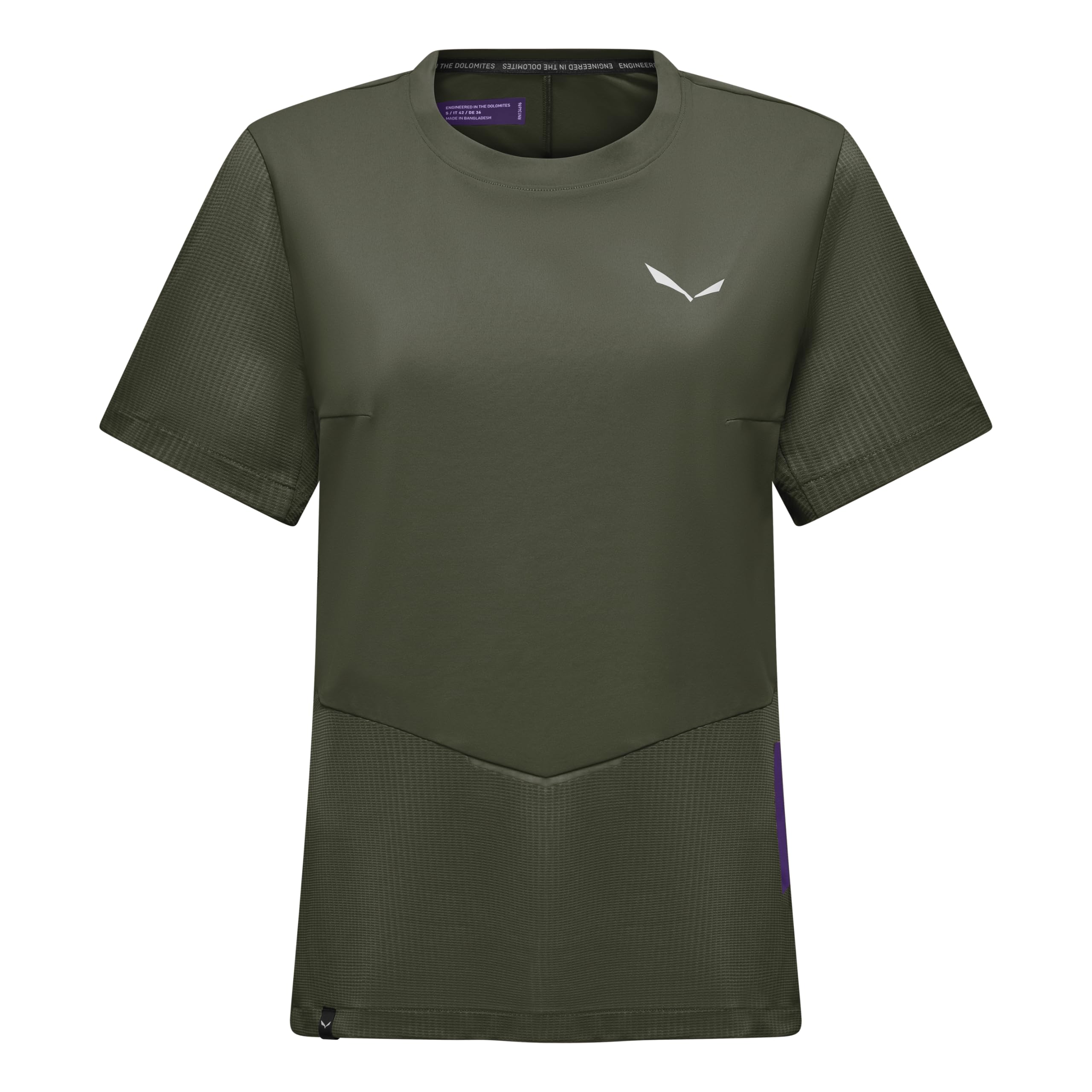 salewa-pedroc-dry-ton-hybrid-t-shirt-donna-tecnica image 1