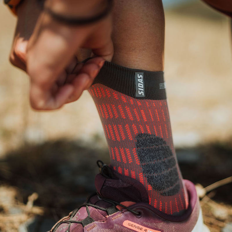 sidas-t-free-trail-calze-trail-running-arancione-grigio image 8