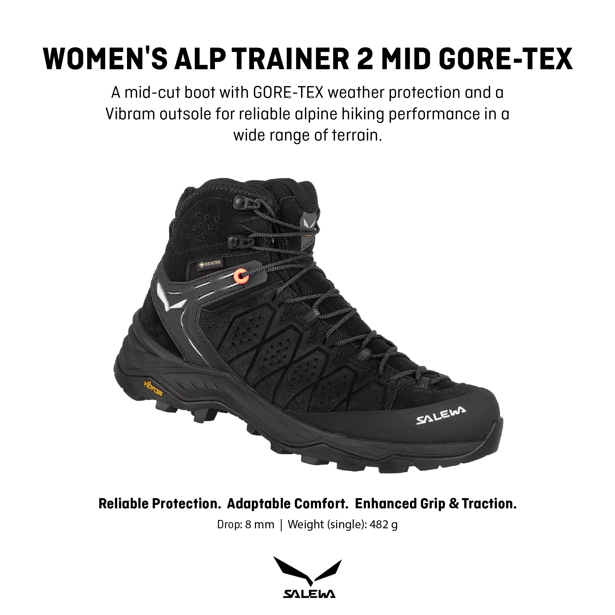salewa-alp-trainer-2-mid-gtx-scarpe-trekking-donna-nero image 2