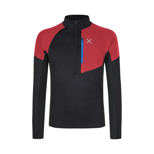 montura-thermal-grid-2-anorak-pile-mezza-zip-collo-alto-uomo image 1