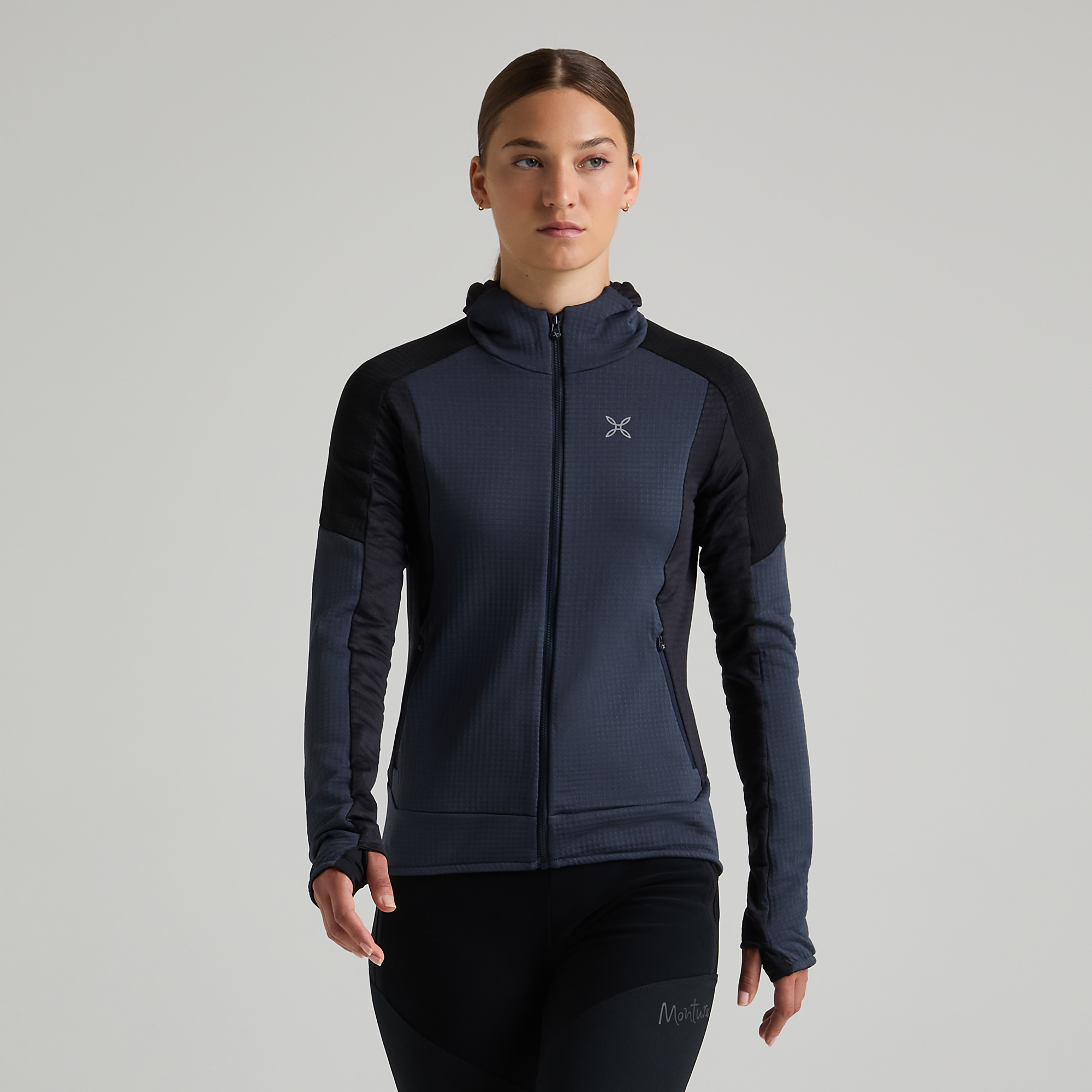 montura-stretch-color-2-maglia-woman-felpa-zip-tecnica-in-polartec-power-grid-da image 3