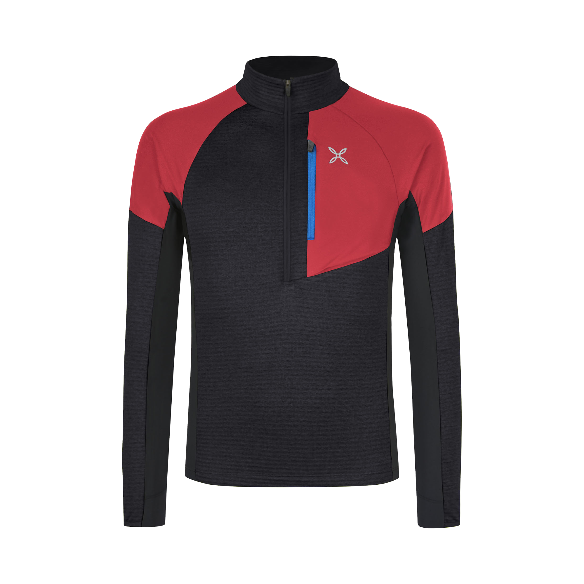 montura-thermal-grid-2-anorak-pile-mezza-zip-collo-alto-uomo image 1