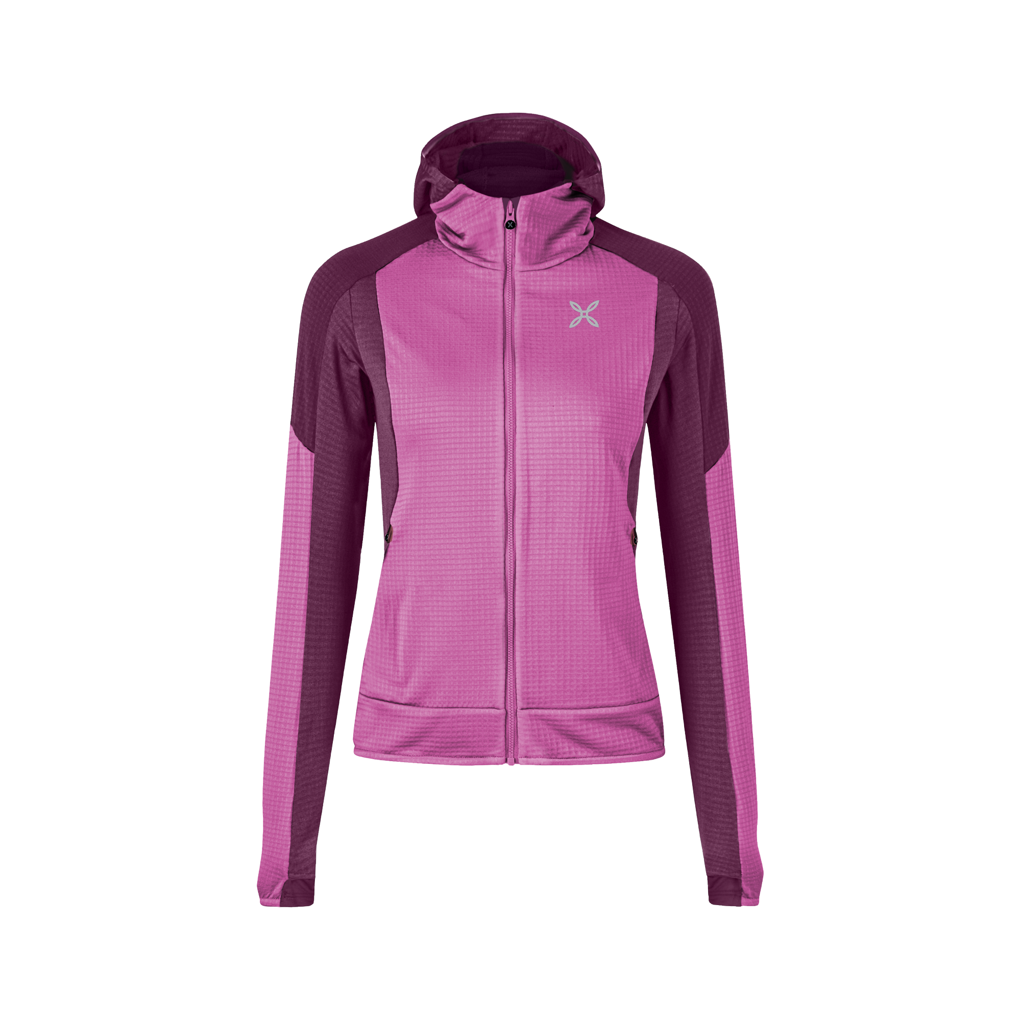 montura-stretch-color-2-maglia-woman-felpa-zip-tecnica-in-polartec-power-grid-da image 2