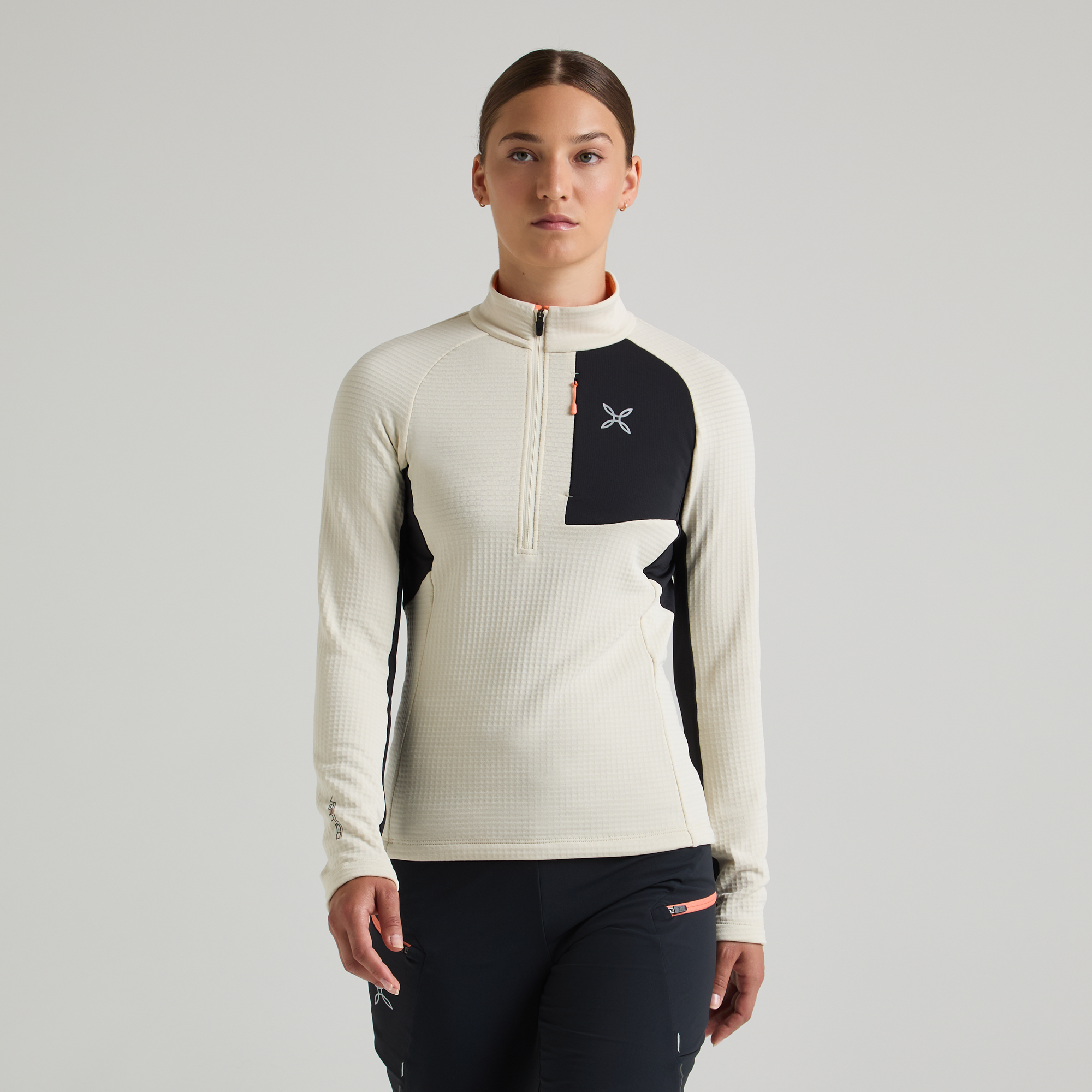 montura-stretch-color-3-zip-maglia-donna-in-polartec-power-grid image 1