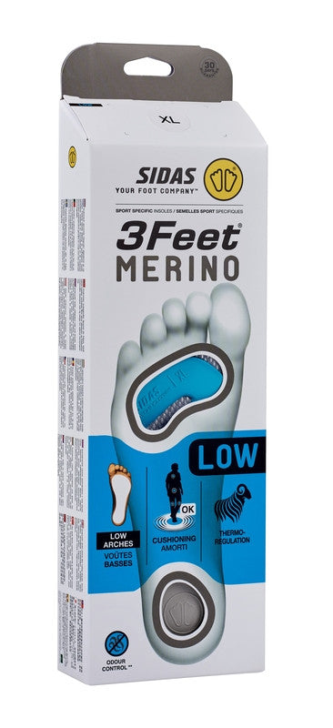 sidas-3feet-merino-low-solette-anatomiche-invernali-arco-basso image 6