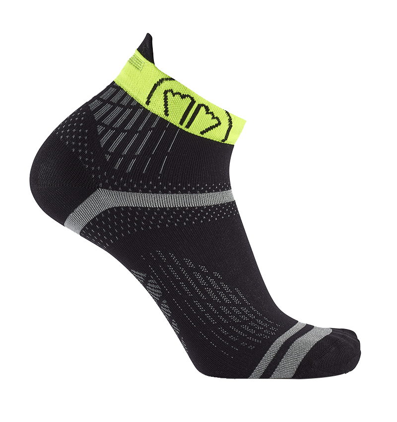 sidas-run-feel-nero-giallo-calze-running-tecniche-sottili image 4