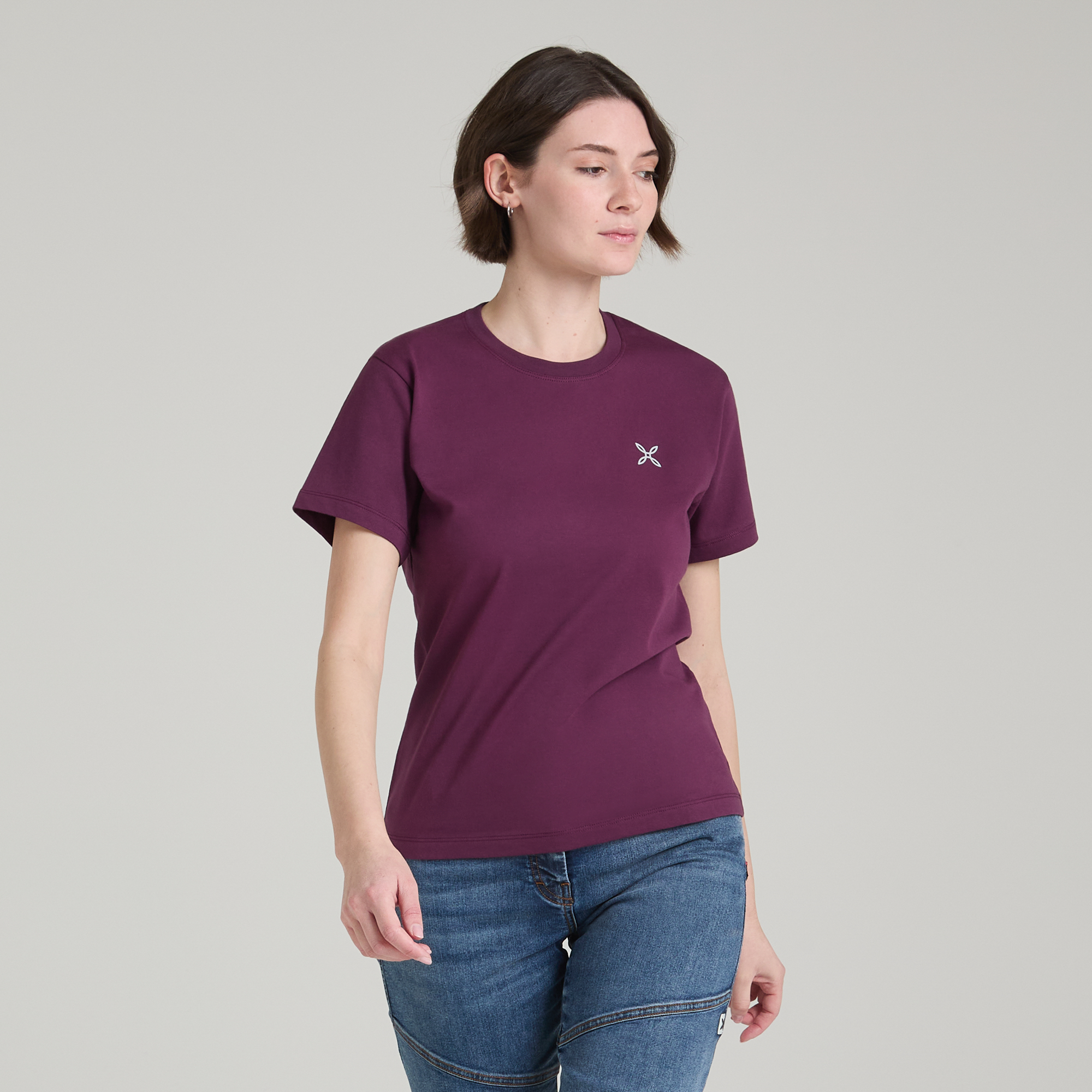 montura-basic-logo-t-shirt-woman-maglietta-cotone-bio image 1