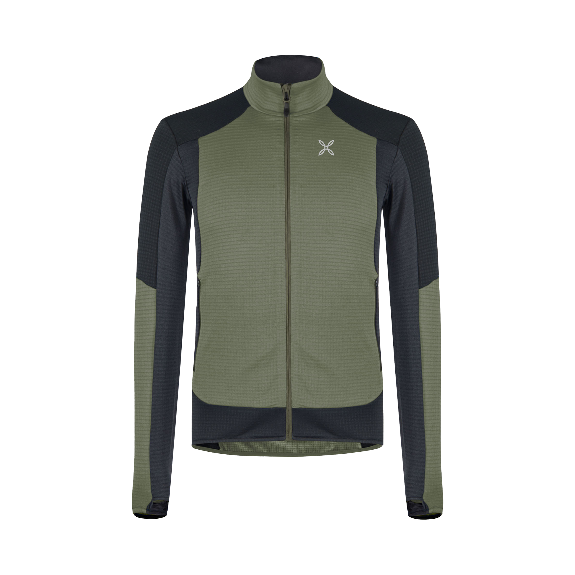 montura-stretch-color-maglia-pile-uomo-zip-con-cappuccio-termico-4-way-stretch image 4