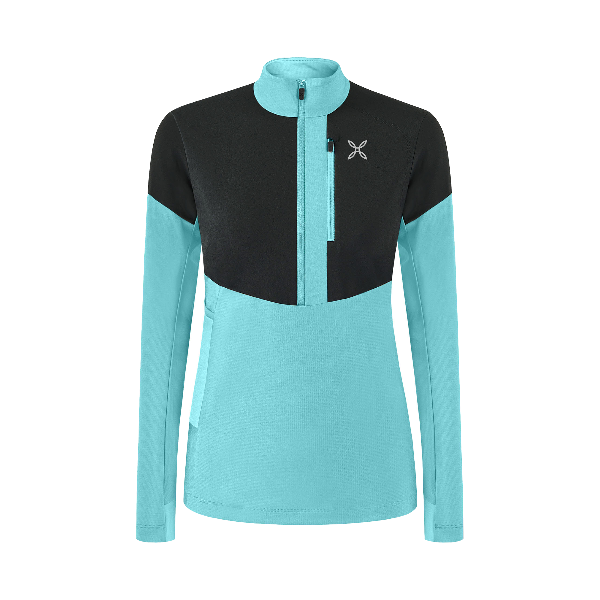 montura-spitze-zip-maglia-donna-pile-tecnico-mezza-zip-traspirante image 2
