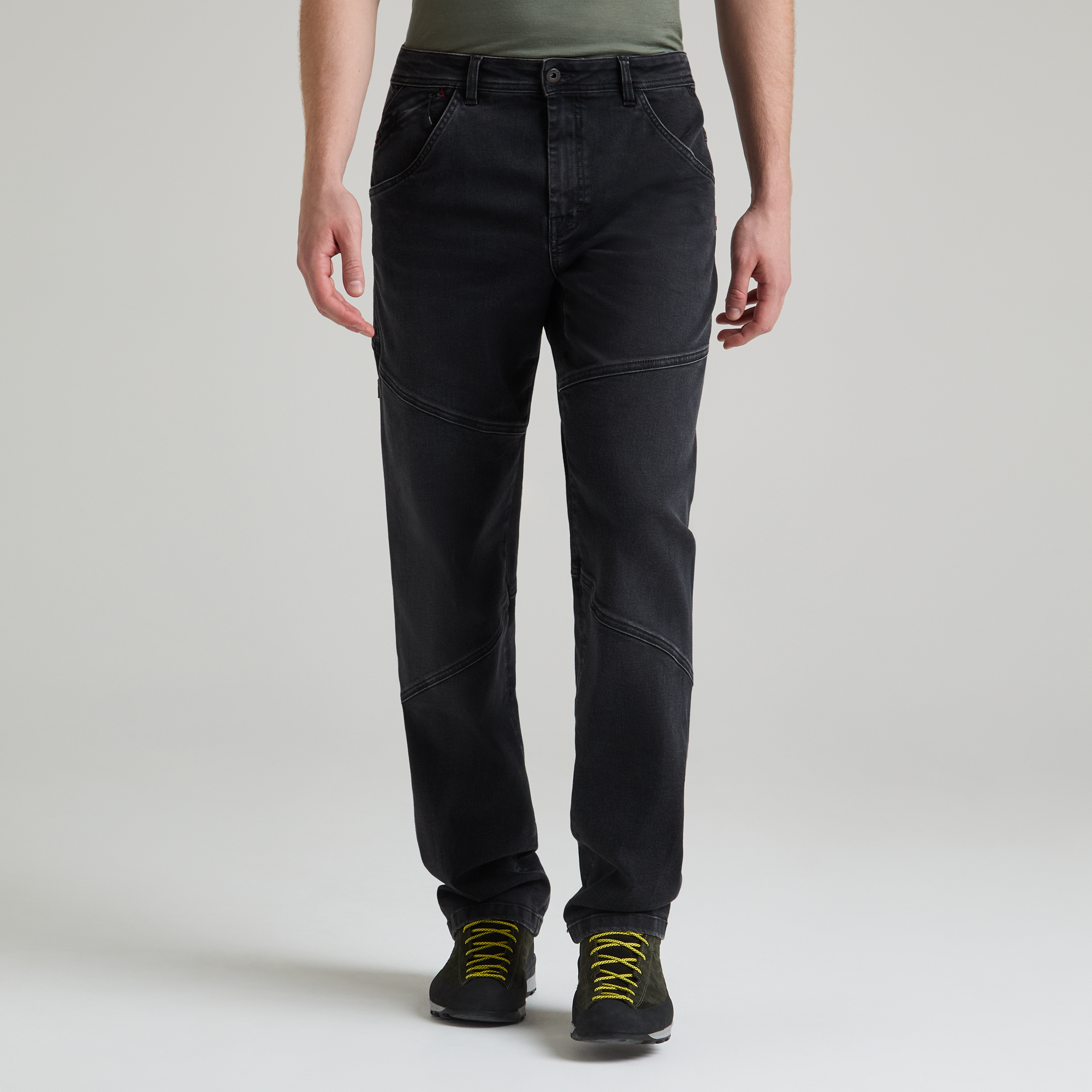 montura-allez-black-denim-pants-pantaloni-jeans-elasticizzati image 1