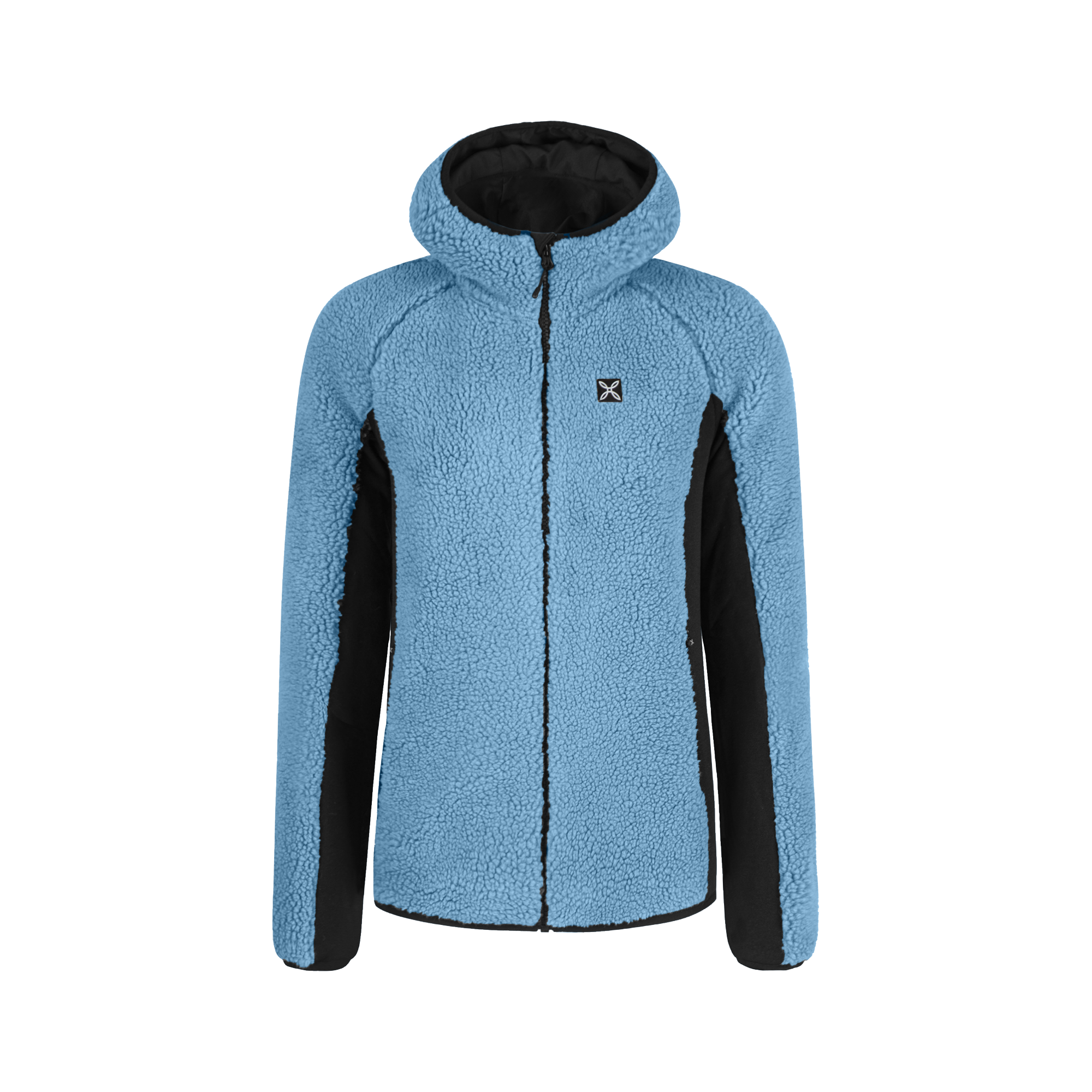 montura-sherpa-felpa-donna-con-cappuccio-zip image 3