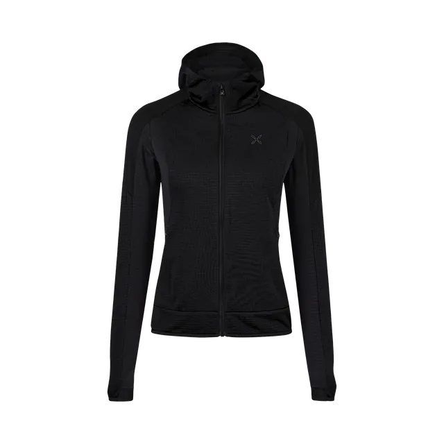 montura-stretch-color-2-maglia-woman-pile-tecnico-con-cappuccio-e-zip image 1