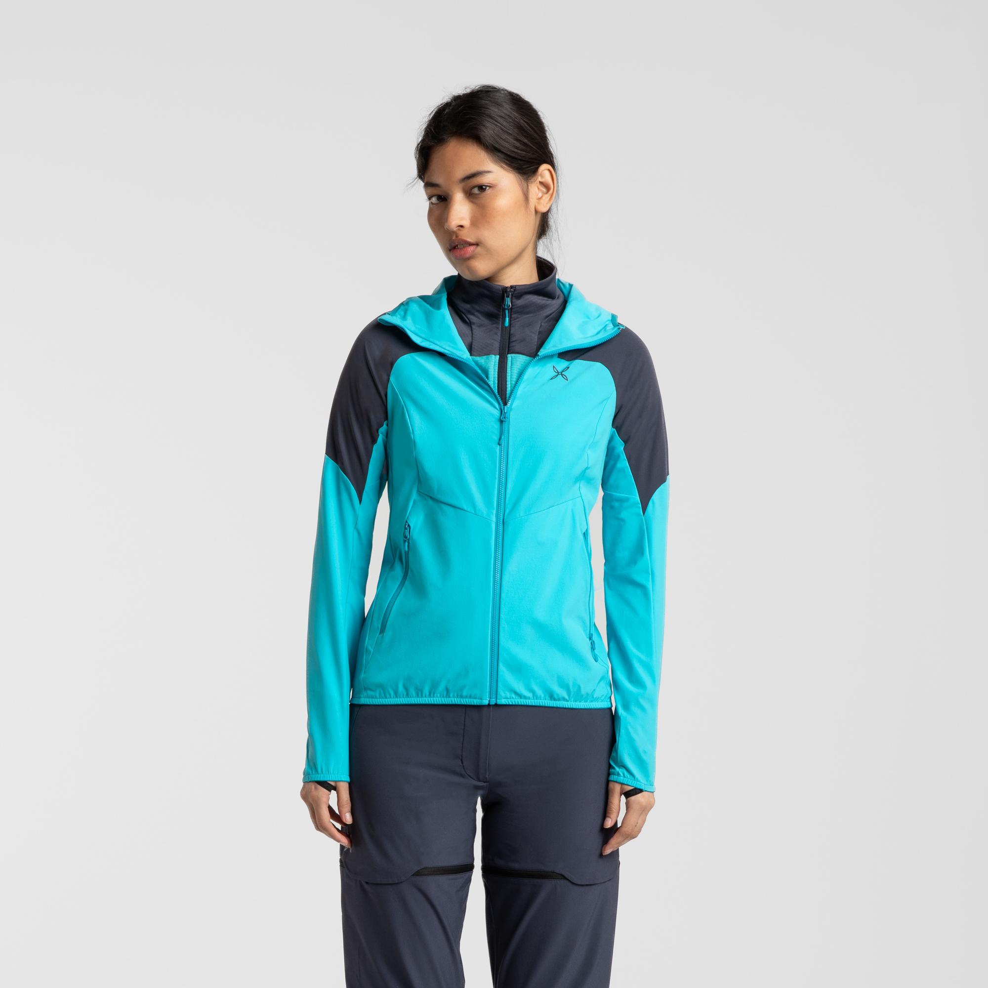 montura-rise-hooded-jacket-woman-giacca-trekking-donna-antivento-upf-50 image 6