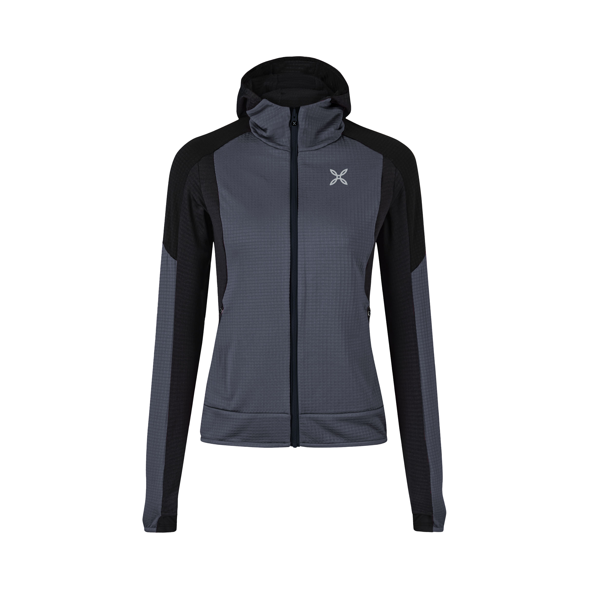 montura-stretch-color-2-maglia-woman-pile-tecnico-con-cappuccio-e-zip image 3