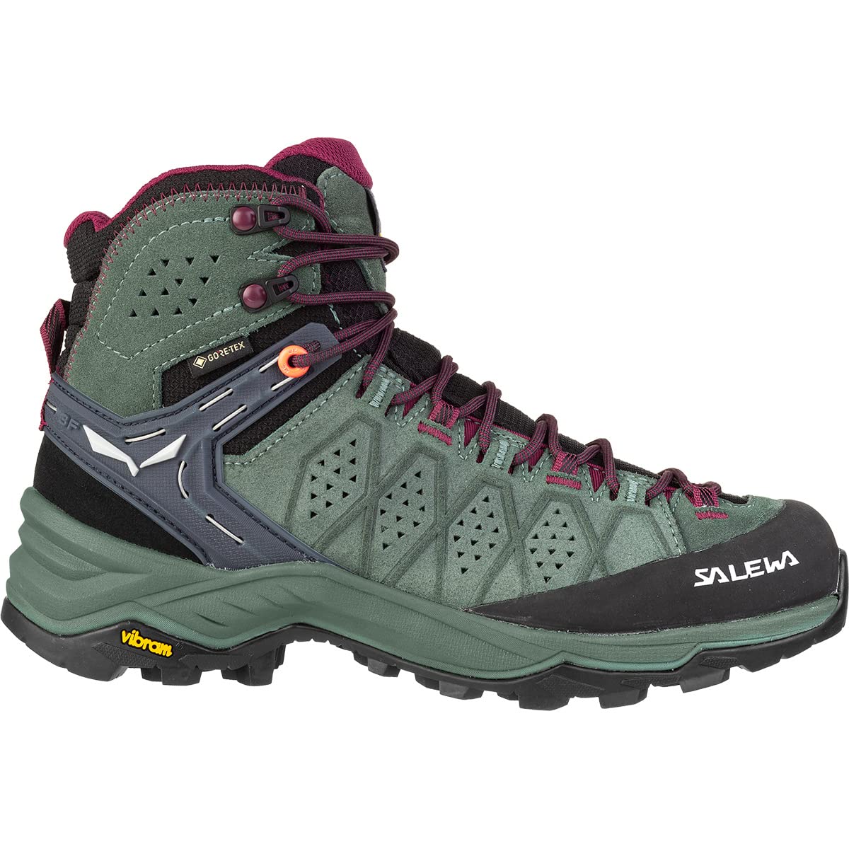 salewa-ws-alp-trainer-2-mid-gtx-scarponcino-trekking-donna-duck-green-rhododendr image 1