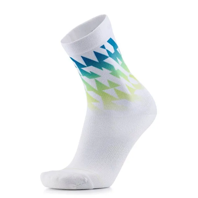 sidas-run-colors-geo-calzini-trail-running-verde-blu image 1
