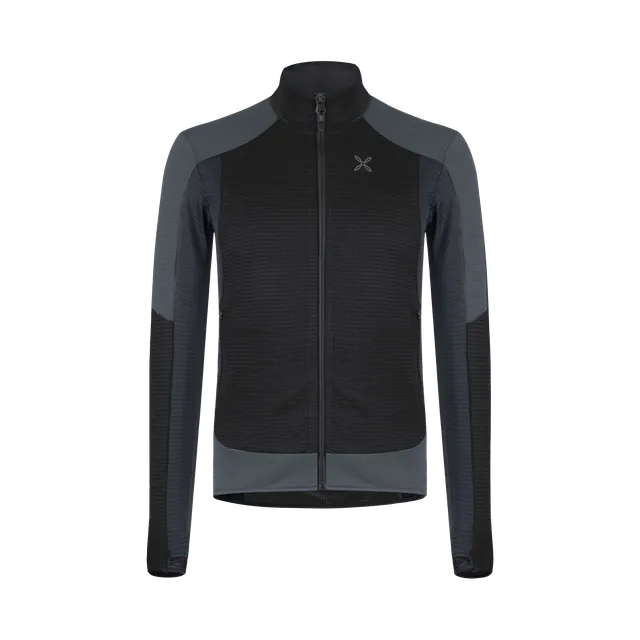 montura-stretch-color-maglia-pile-uomo-zip-con-cappuccio-termico-4-way-stretch image 1