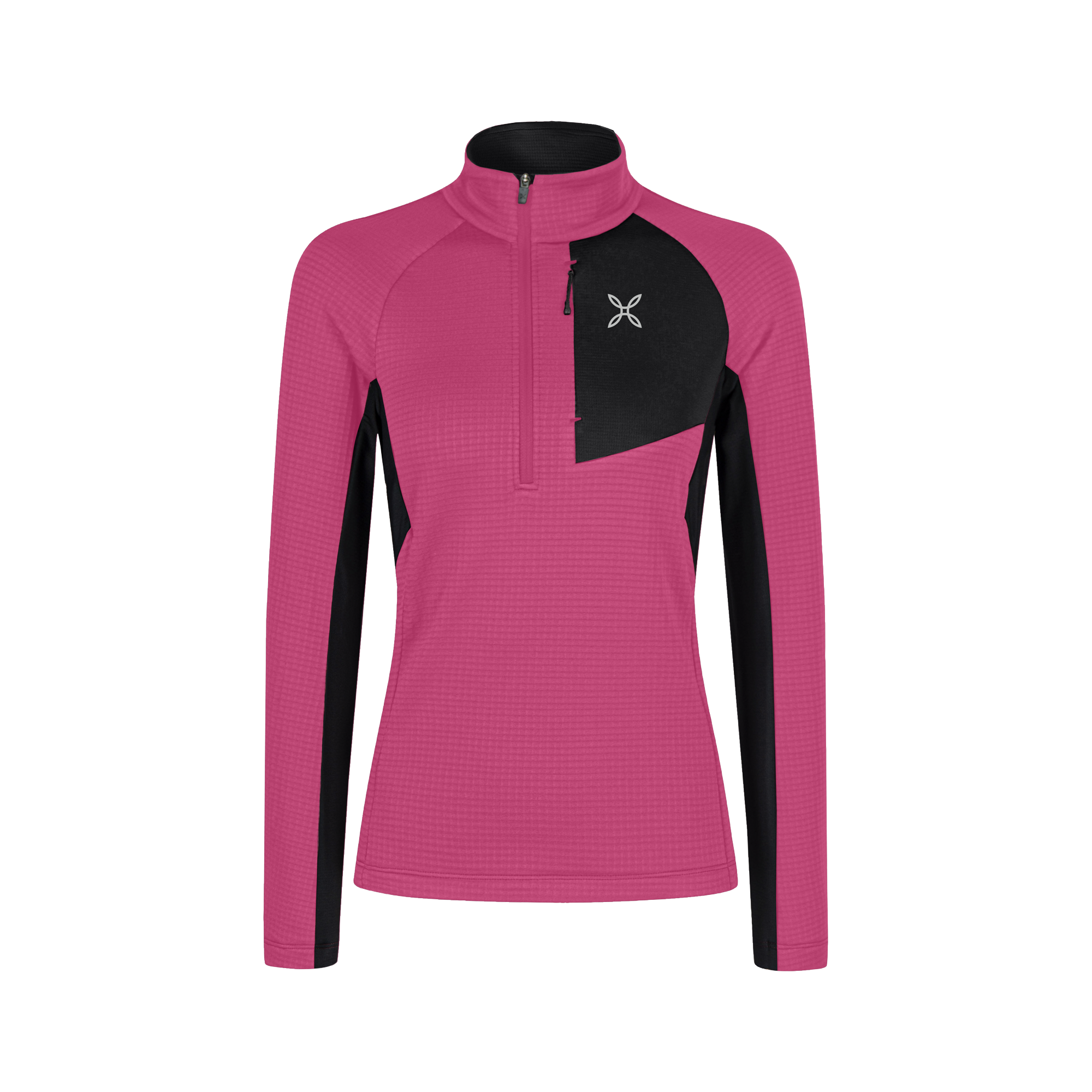 montura-stretch-color-3-zip-maglia-donna-in-polartec-power-grid image 2