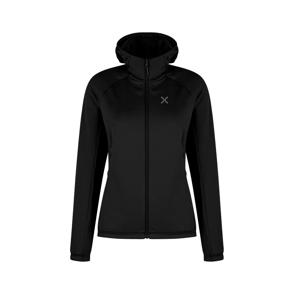 montura-fadis-grid-hooded-maglia-woman-felpa-termica-zip-con-cappuccio image 1