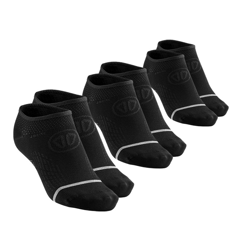 sidas-run-anatomic-low-black-calzini-running-invisibili-set-3-paia image 1