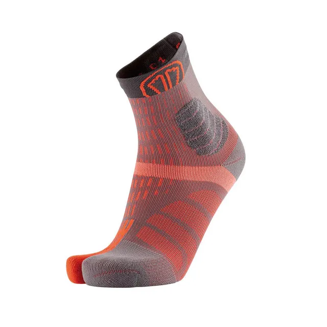 sidas-t-free-trail-calze-trail-running-arancione-grigio image 1