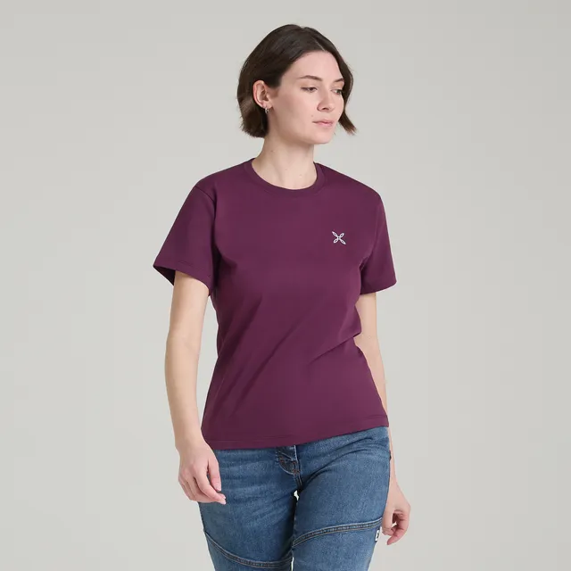 montura-basic-logo-t-shirt-woman-maglietta-cotone-bio image 1