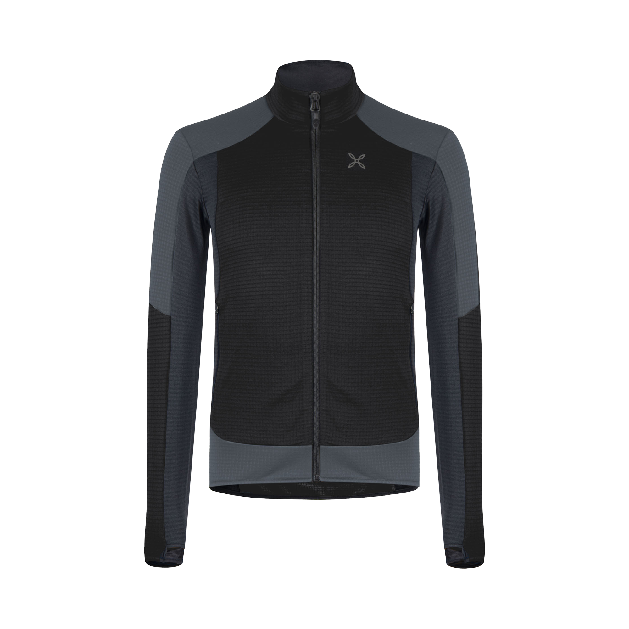 montura-stretch-color-maglia-pile-uomo-zip-con-cappuccio-termico-4-way-stretch image 1