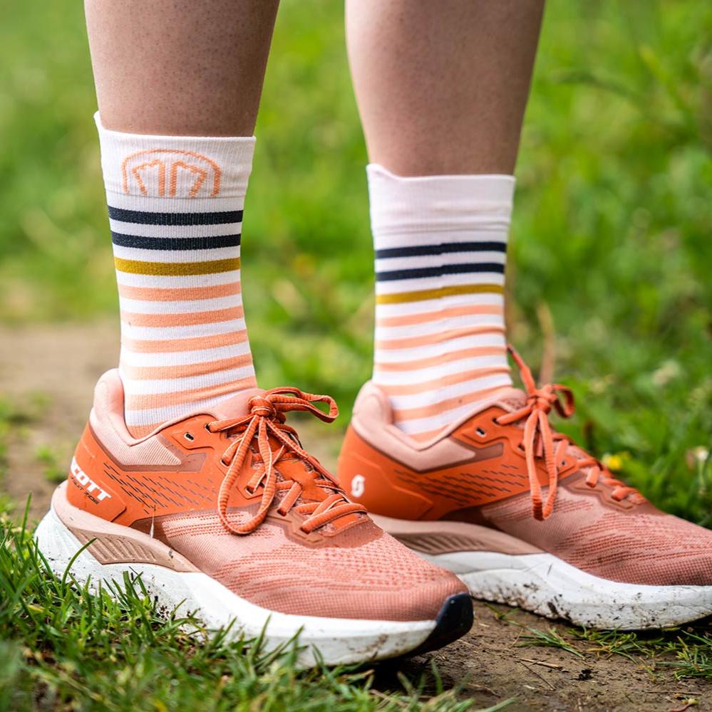 sidas-run-anatomic-light-crew-calzini-running-rosa-bianco image 2