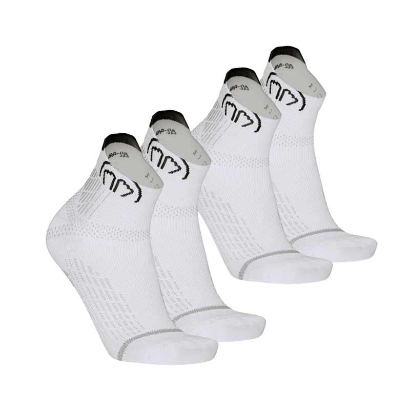 sidas-run-anatomic-ankle-calzini-running-caviglia-bianchi-set-2-paia image 1