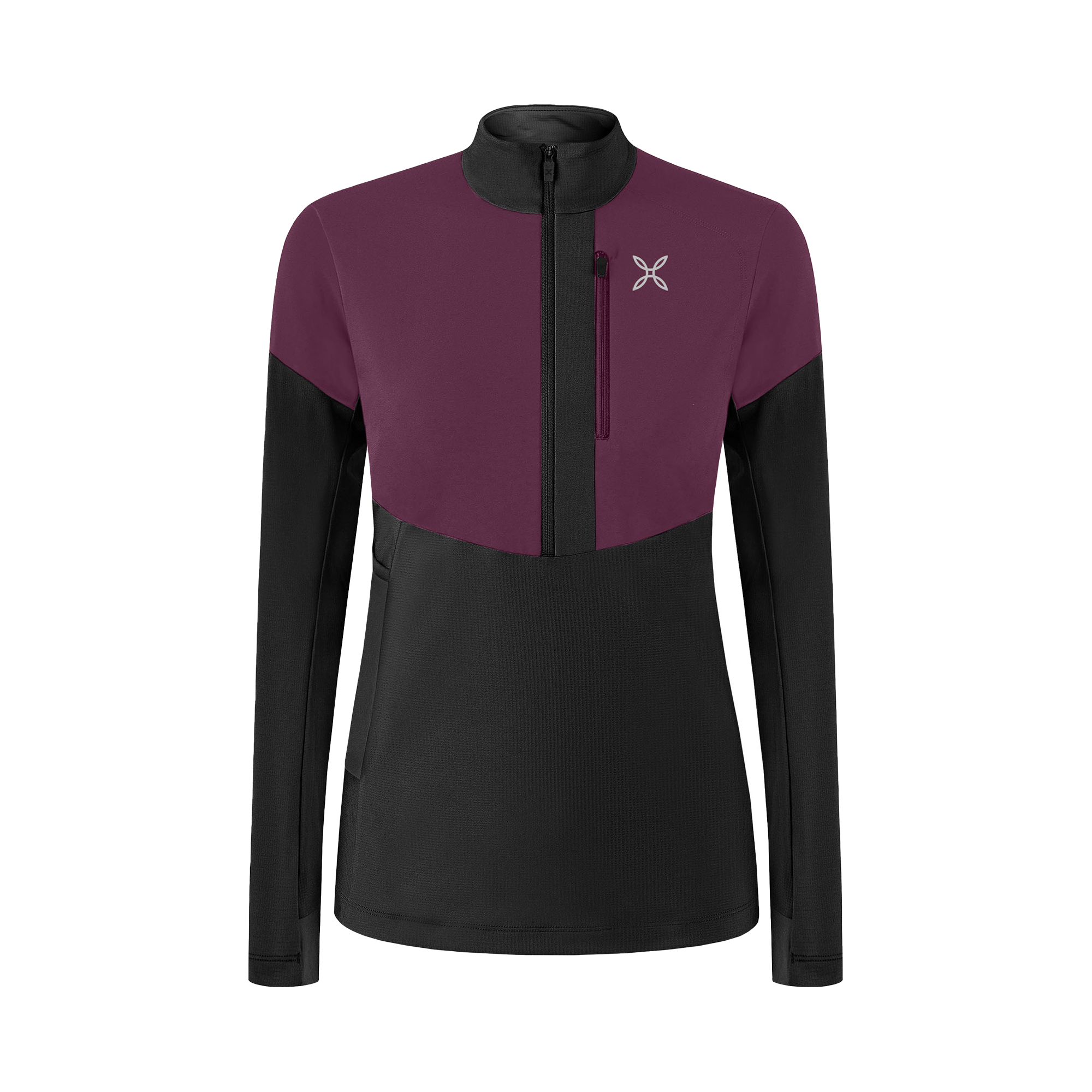 montura-spitze-zip-maglia-donna-pile-tecnico-mezza-zip-traspirante image 1