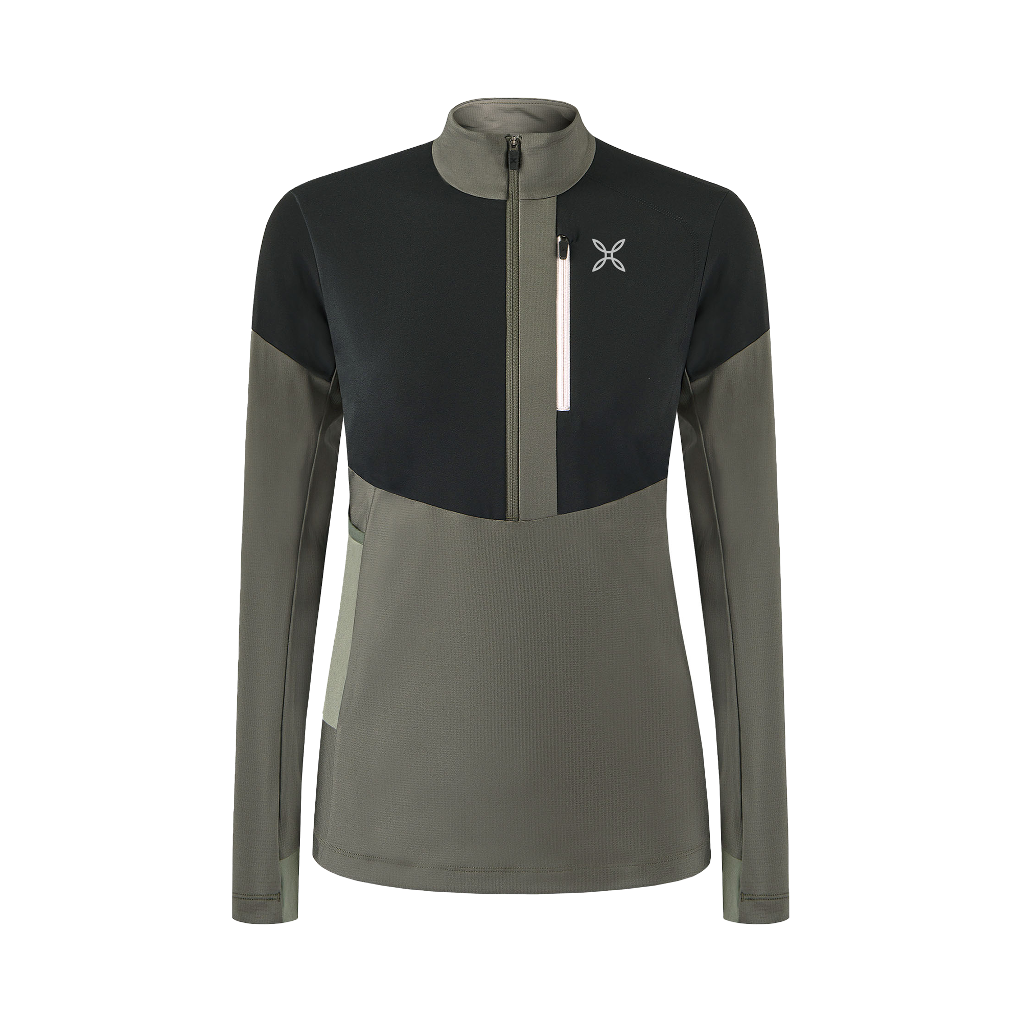 montura-spitze-zip-maglia-donna-pile-tecnico-mezza-zip-traspirante image 3