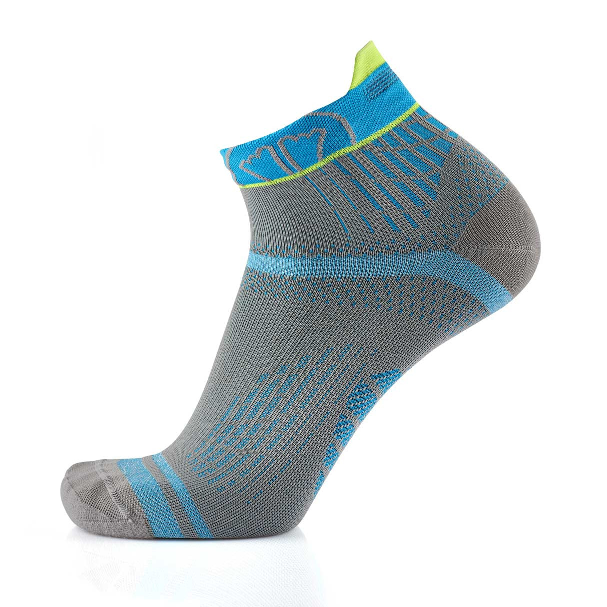 sidas-run-feel-calze-running-grey-turquoise image 3