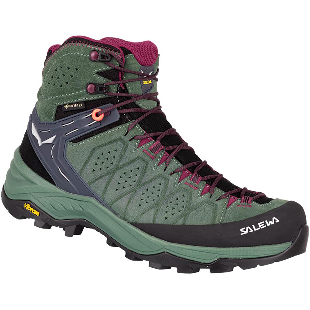 salewa-ws-alp-trainer-2-mid-gtx-scarponcino-trekking-donna-duck-green-rhododendr image 2