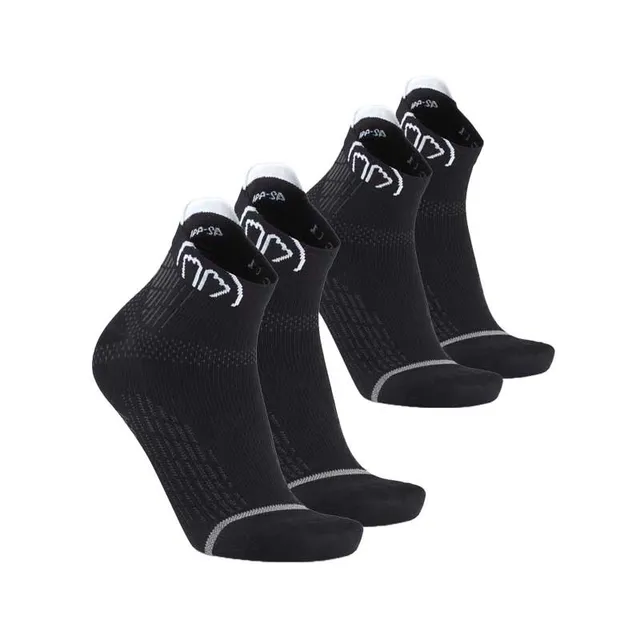sidas-run-anatomic-ankle-nero-set-2-paia-calze-running-corte image 1