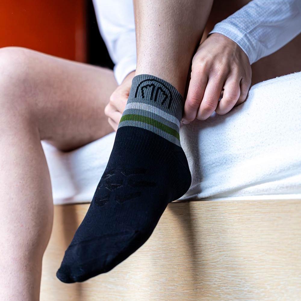 sidas-run-anatomic-light-ankle-calze-running-black-dark-grey image 6