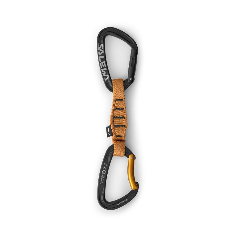 salewa-ortles-110-rinvio-quickdraw-straight-bent-nero-arancio image 1