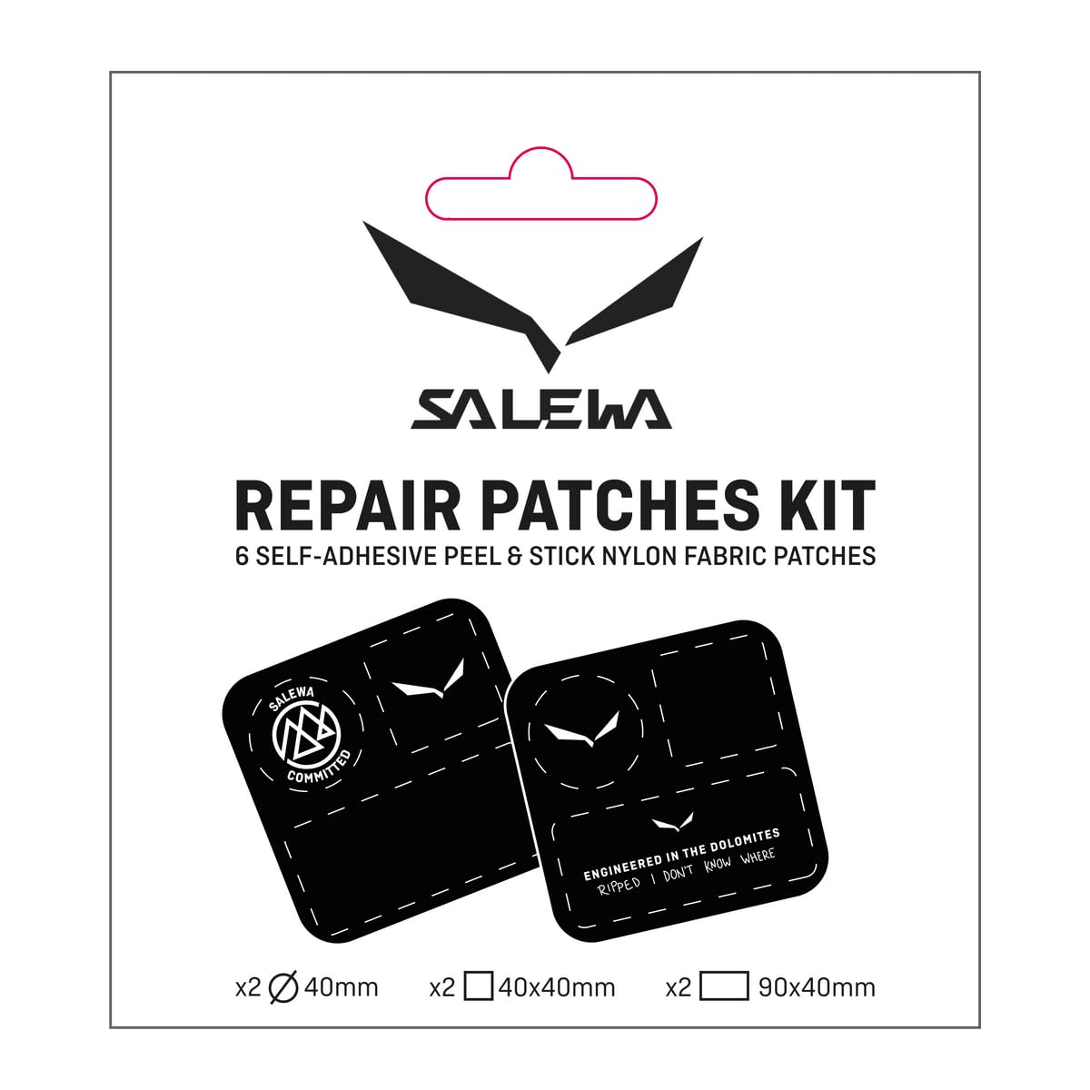 salewa-repair-patches-kit-2pcs-black-white-toppe-riparatrici image 1