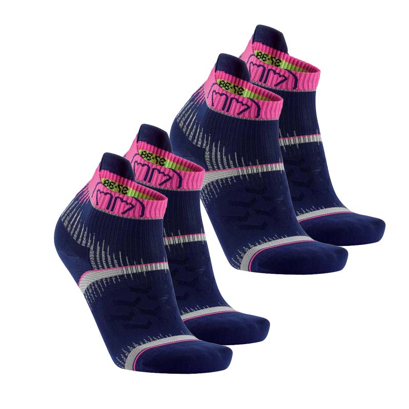 sidas-run-ultra-set-2-paia-calze-running-blue-pink image 1