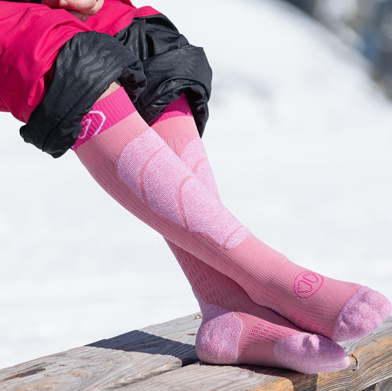 sidas-ski-merino-junior-calze-sci-bambino-rosa-viola image 2