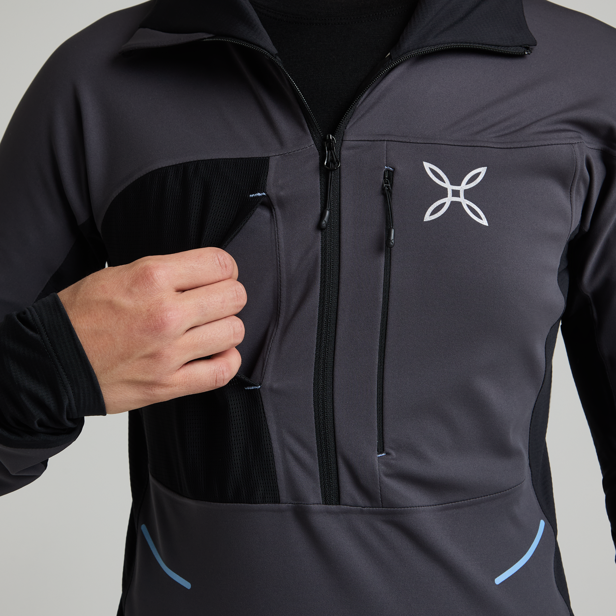 montura-ritmo-ptc-aircore-half-zip-m-w-anorak-scialpinismo-uomo-polartec image 8