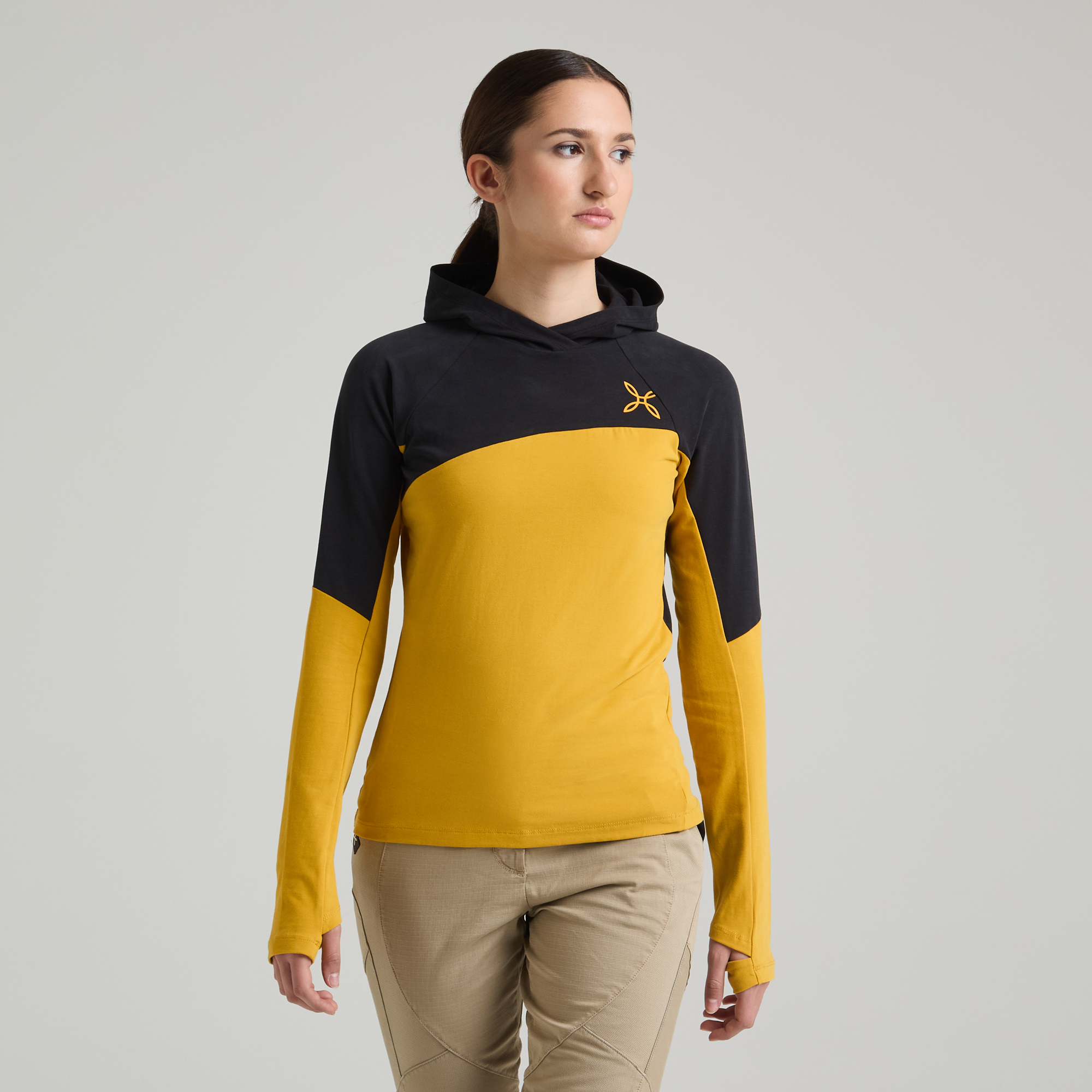 montura-free-evo-hooded-maglia-woman-maglia-arrampicata-cotone-bio image 2