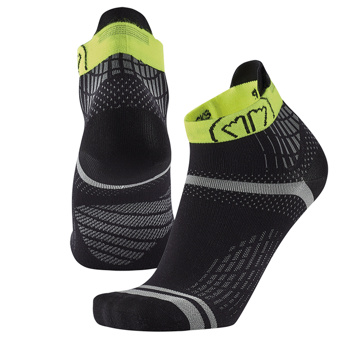sidas-run-feel-nero-giallo-calze-running-tecniche-sottili image 7