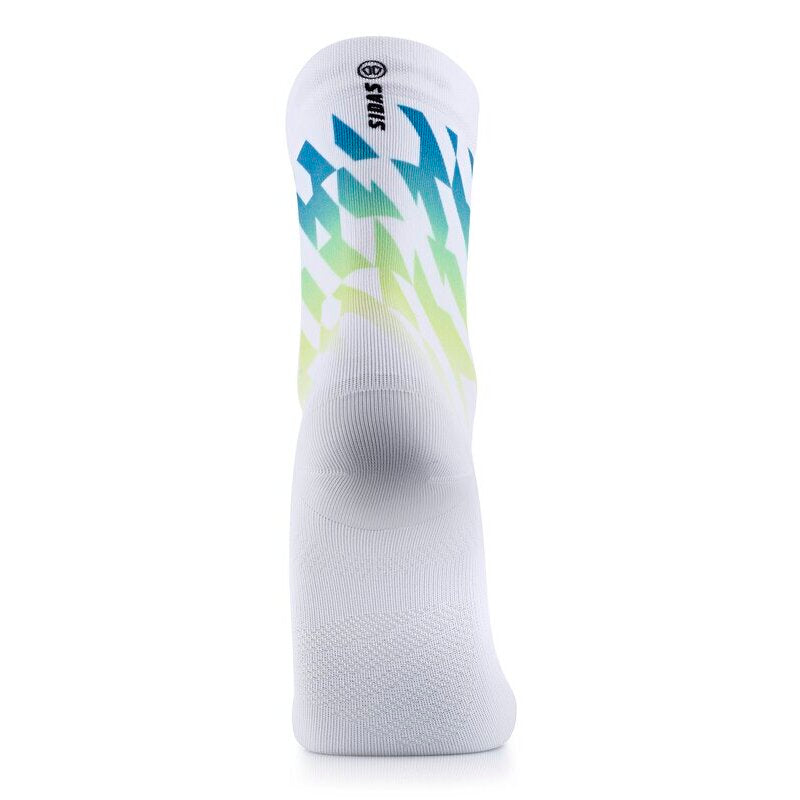 sidas-run-colors-geo-calzini-trail-running-verde-blu image 2