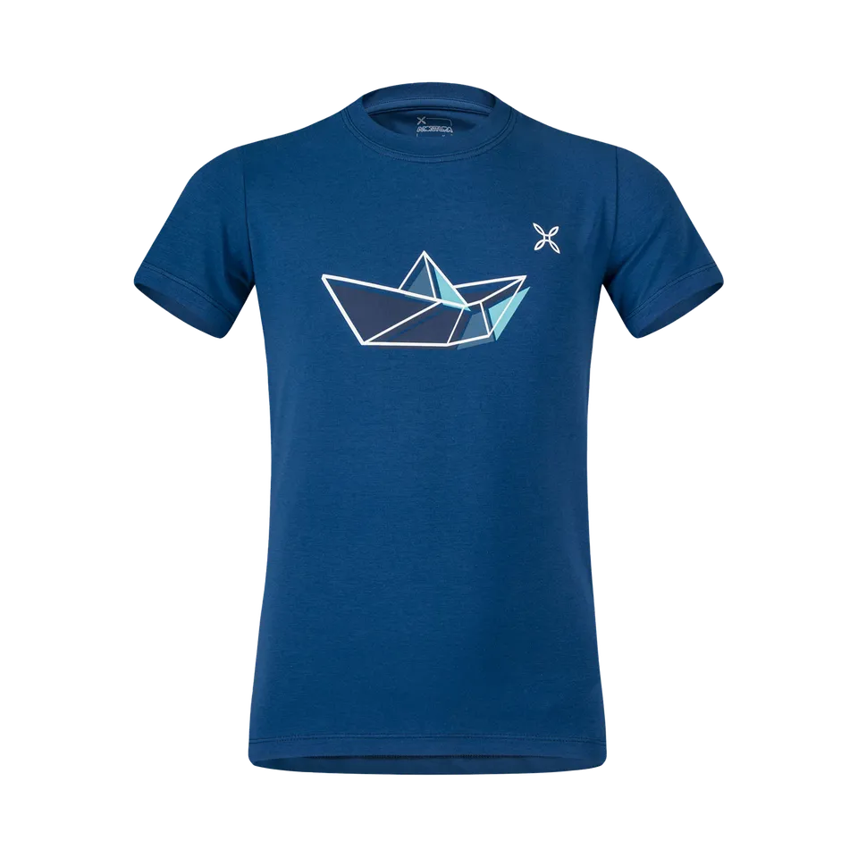 montura-origami-t-shirt-kids-in-jersey-di-cotone-con-grafica image 1
