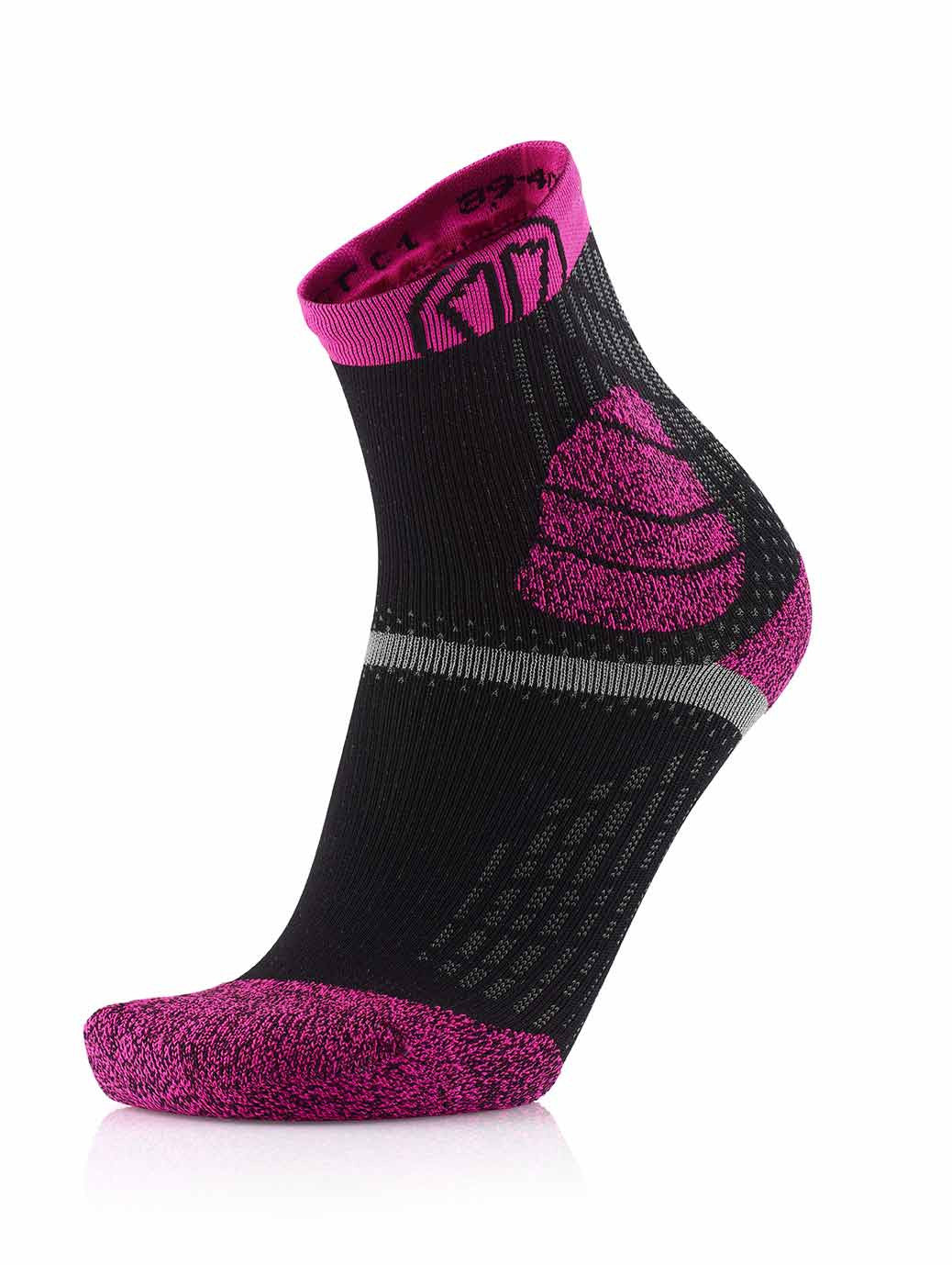sidas-trail-protect-calze-trail-running-rosa-nero image 1