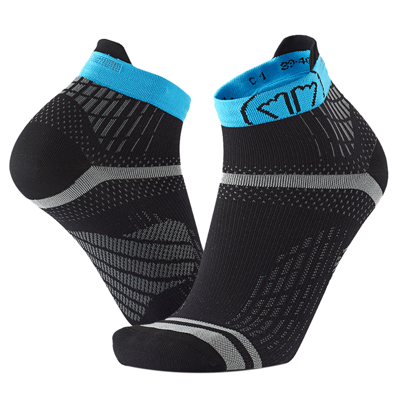 sidas-run-feel-black-turquoise-calze-running-leggere image 3